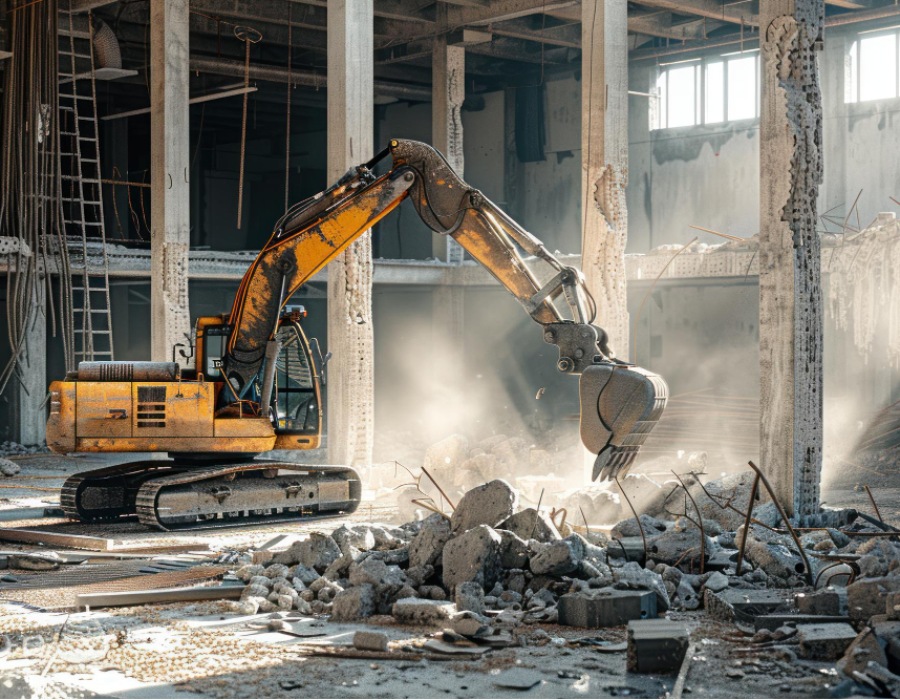Démolition sécurisée chantier